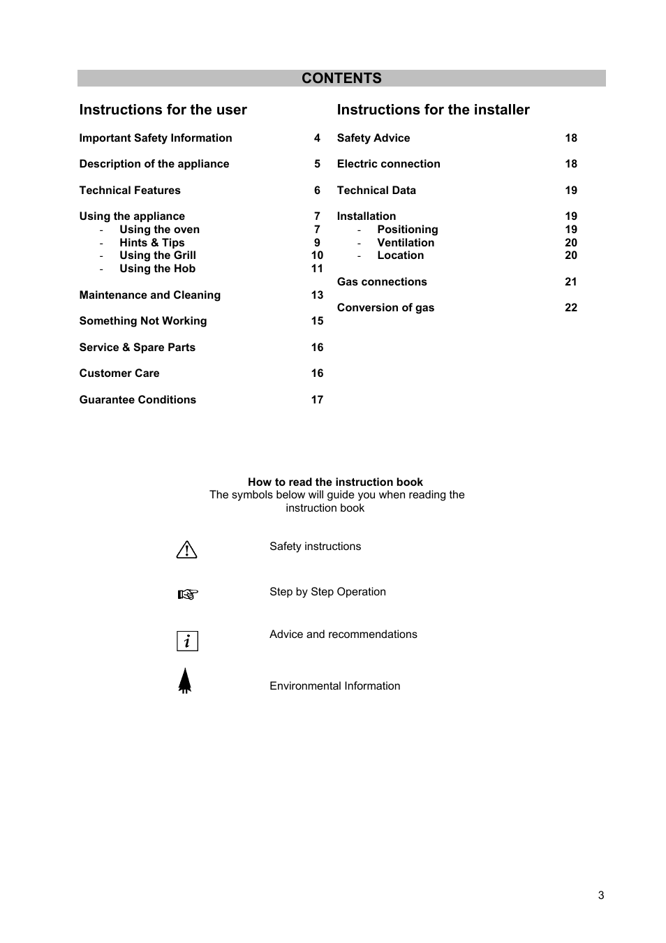 Moffat GSC 5062 User Manual | Page 3 / 25