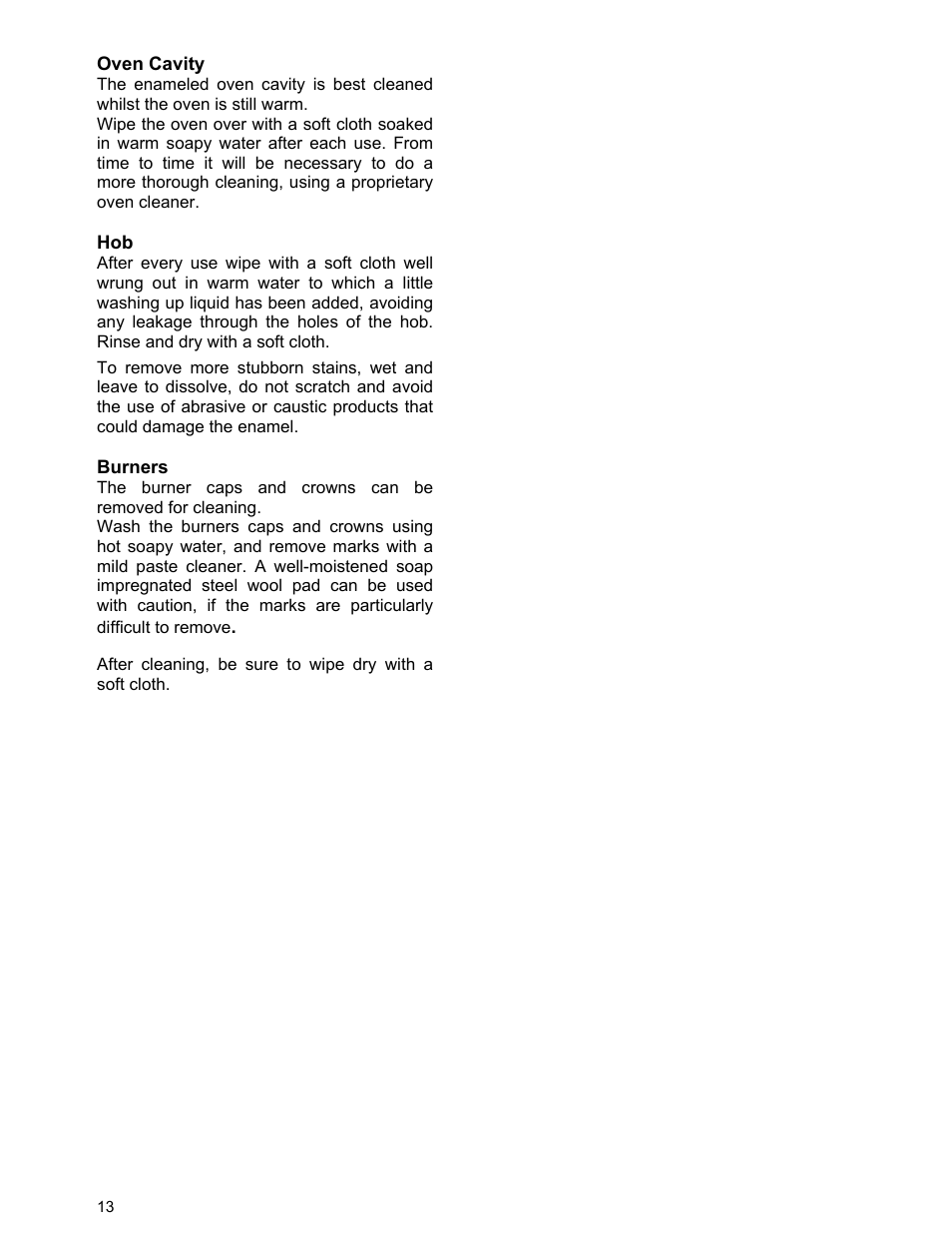 Moffat U21321 GSV 5050 W User Manual | Page 13 / 26