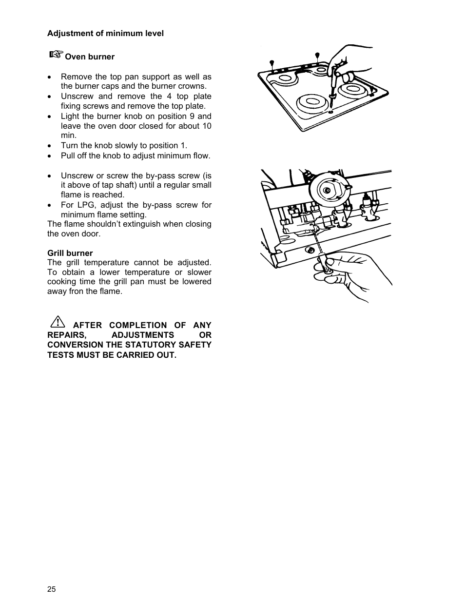 Moffat U21321 GSV 5050 W User Manual | Page 25 / 26