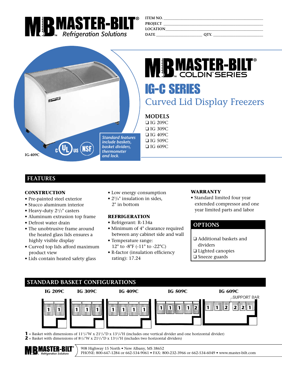 Master Bilt IG 209C User Manual | 2 pages