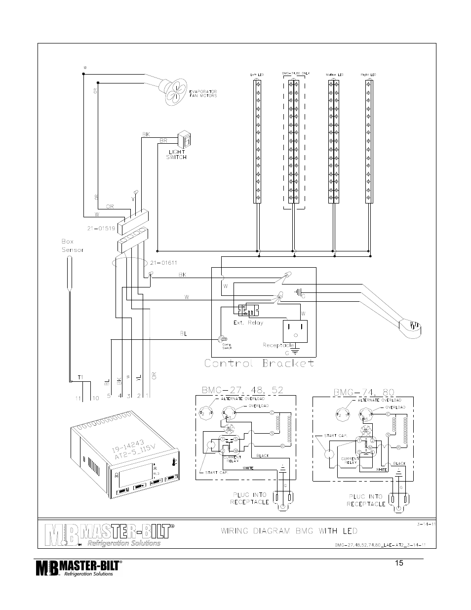 Master Bilt LAE Controller 80 User Manual | Page 15 / 17