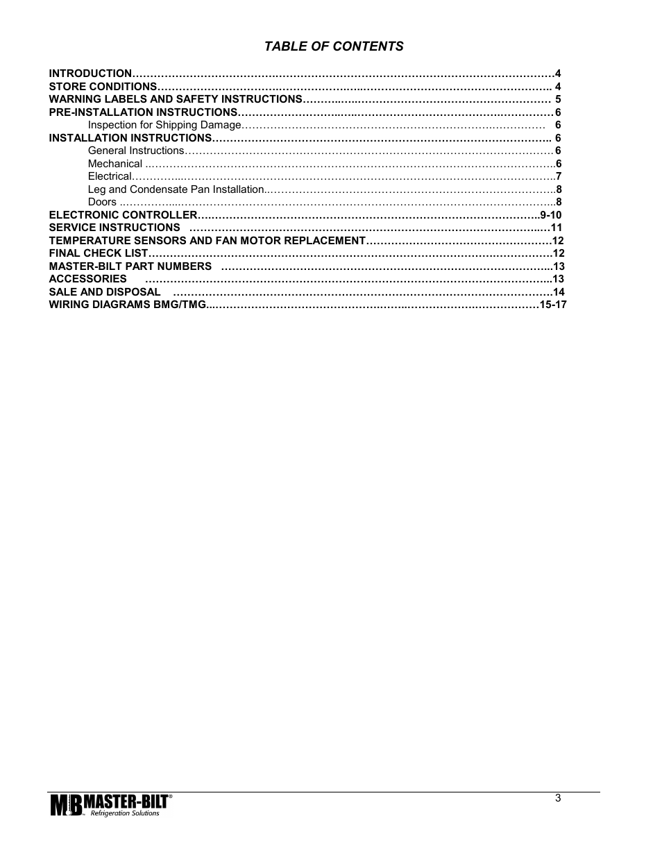 Master Bilt LAE Controller 80 User Manual | Page 3 / 17