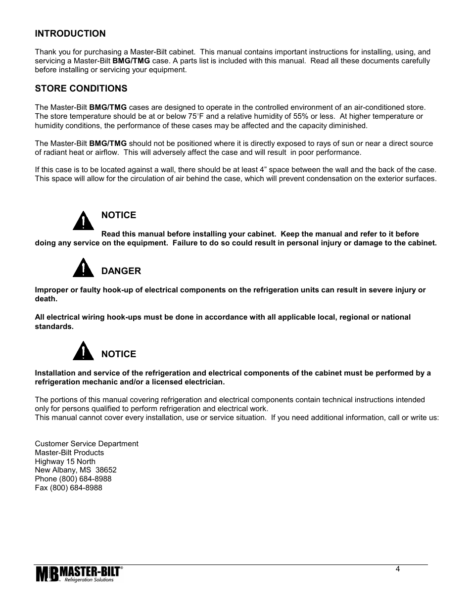 Master Bilt LAE Controller 80 User Manual | Page 4 / 17