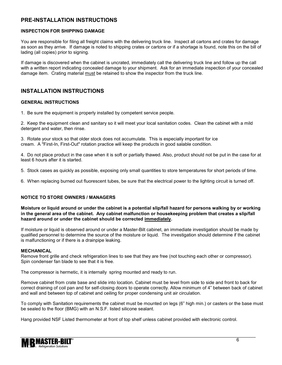 Master Bilt LAE Controller 80 User Manual | Page 6 / 17