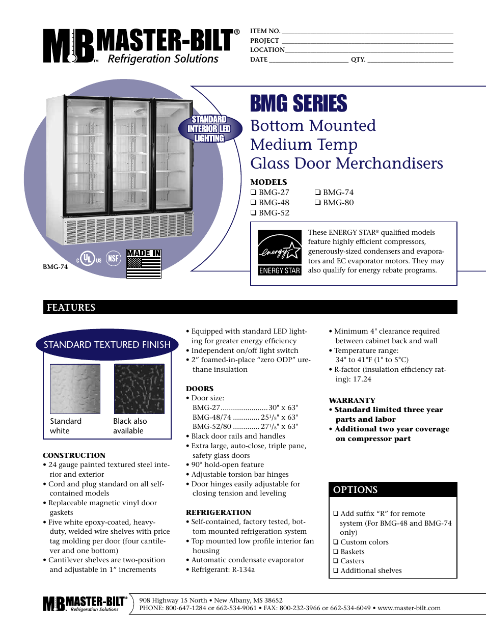 Master Bilt BMG-27 User Manual | 2 pages