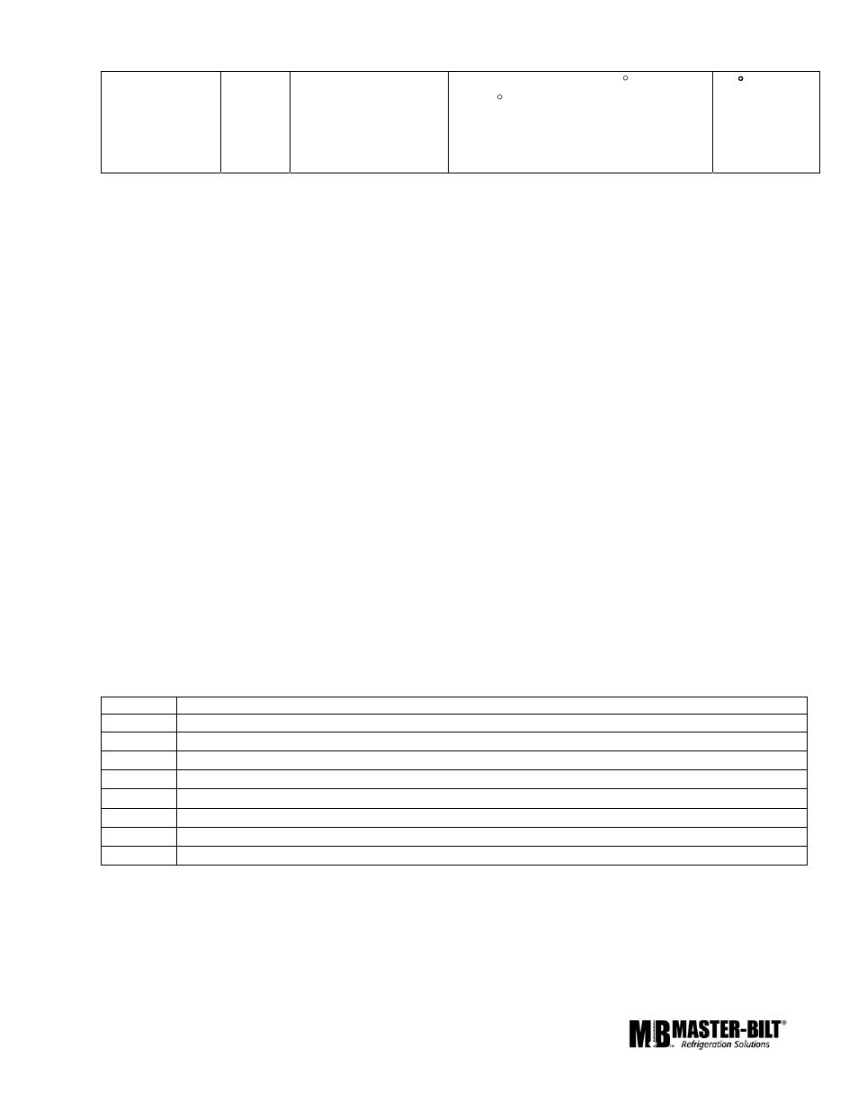 Master Bilt Refrigeration Solutions TAF-48 ERC2 User Manual | Page 12 / 18