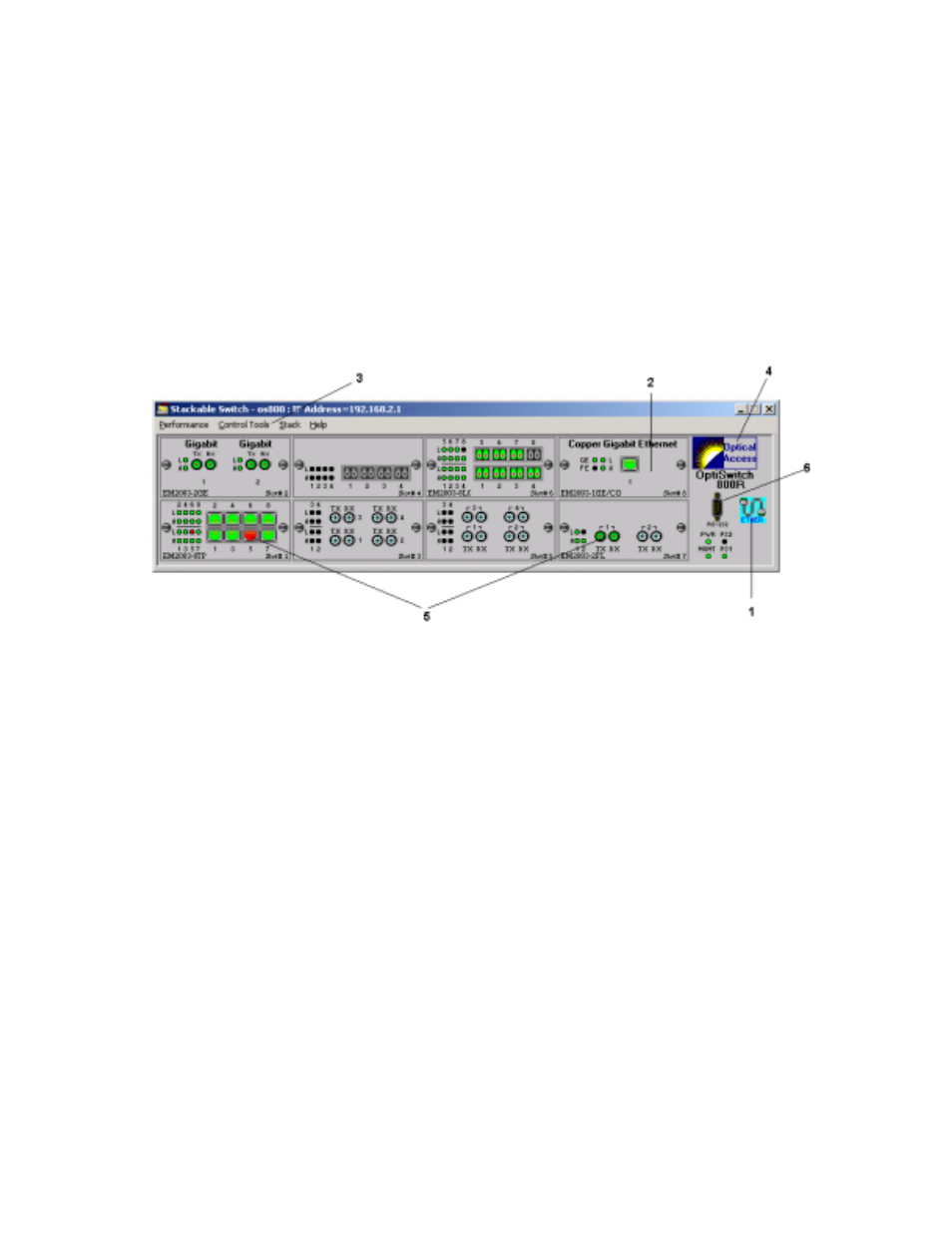 Device main window | MegaVision Network Management System User Manual | Page 16 / 62