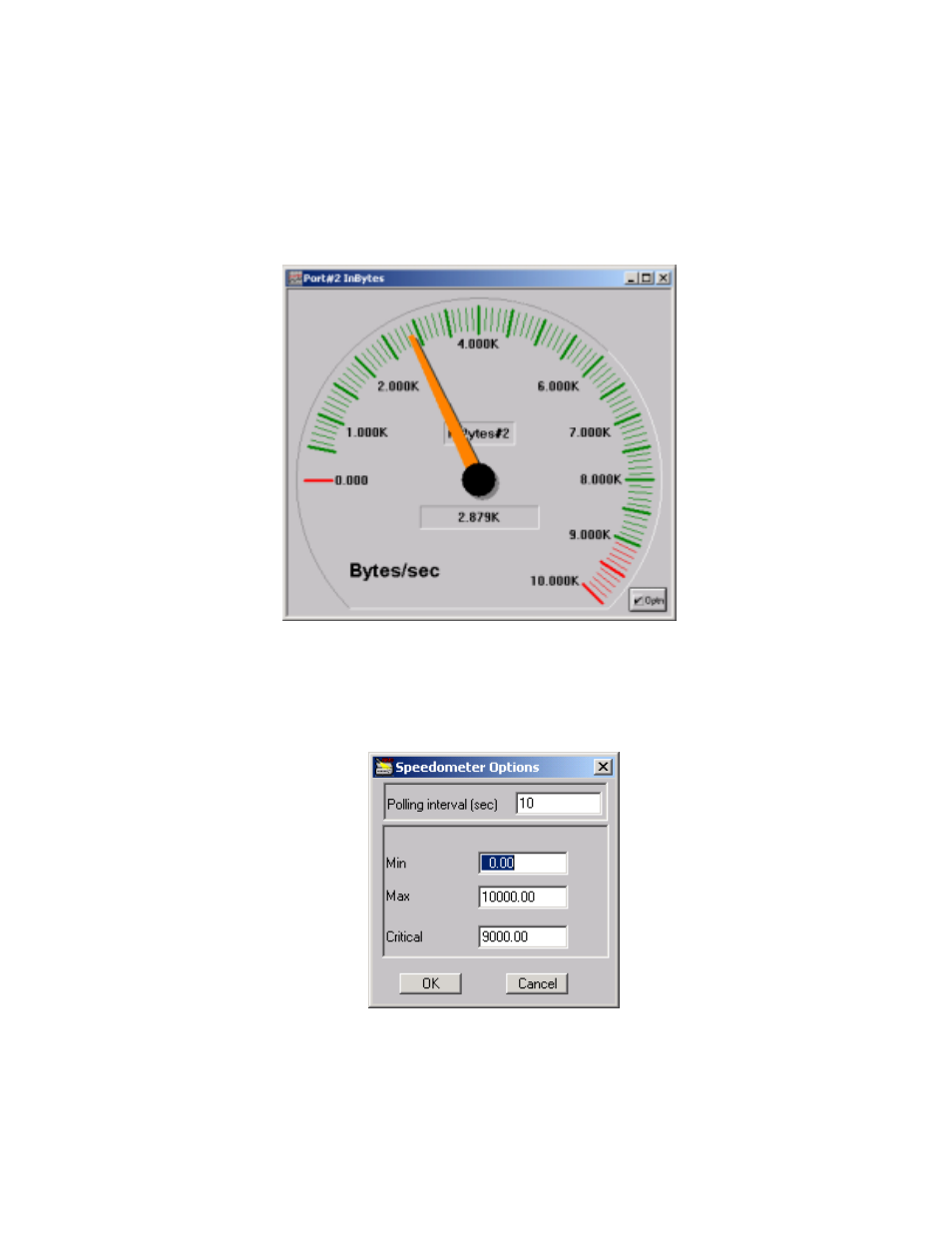 Speedometers | MegaVision Network Management System User Manual | Page 19 / 62
