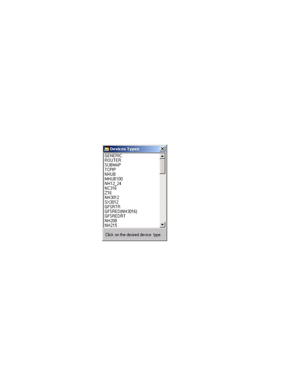 Adding and deleting devices. describe window | MegaVision Network Management System User Manual | Page 43 / 62