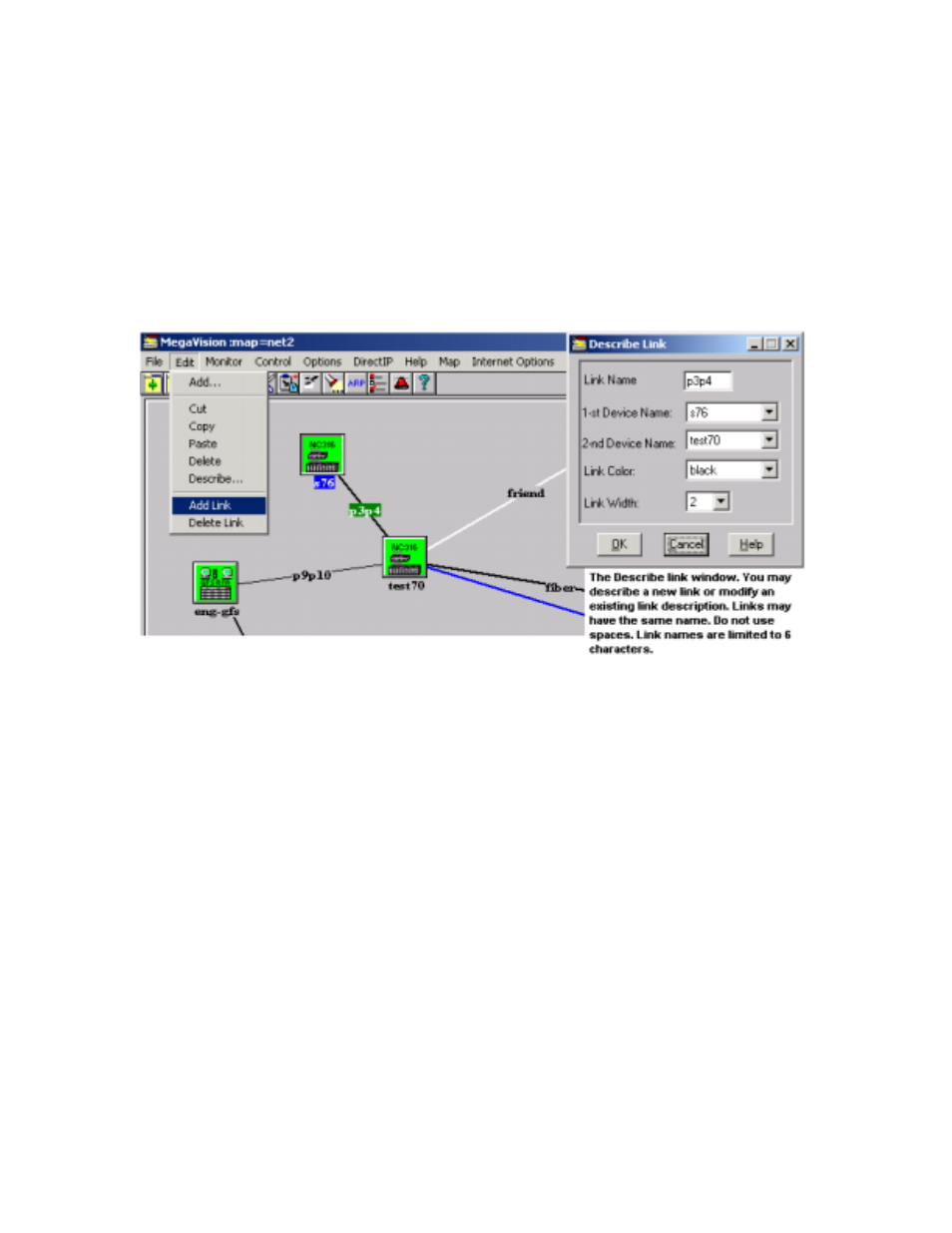 Links | MegaVision Network Management System User Manual | Page 49 / 62
