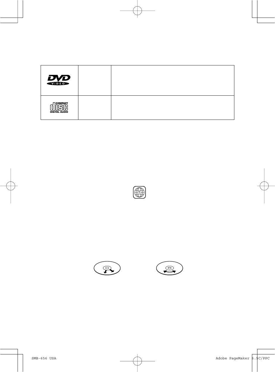Getting started, Disc types | MGA Entertainment SMB-657 User Manual | Page 5 / 19
