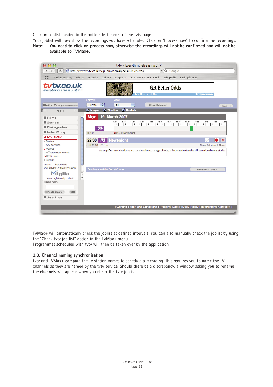 Miglia Technology TV Max+ User Manual | Page 40 / 46