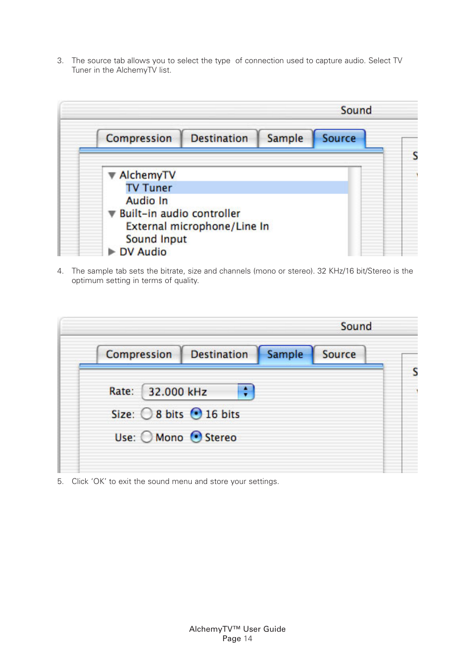 Miglia Technology Alchemy TV User Manual | Page 16 / 34