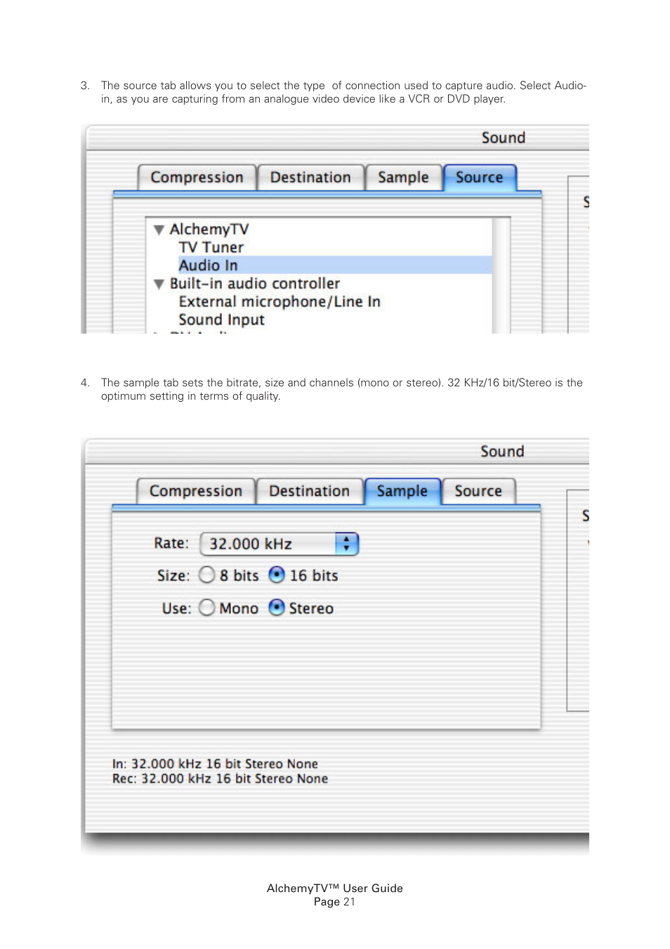 Miglia Technology Alchemy TV User Manual | Page 23 / 34