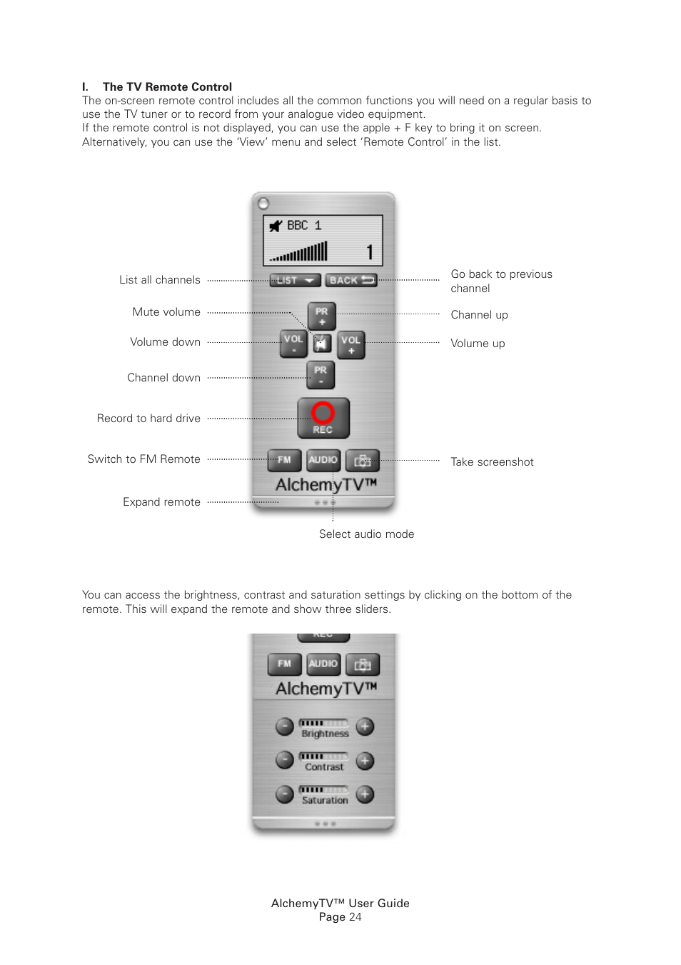 Miglia Technology Alchemy TV User Manual | Page 26 / 34