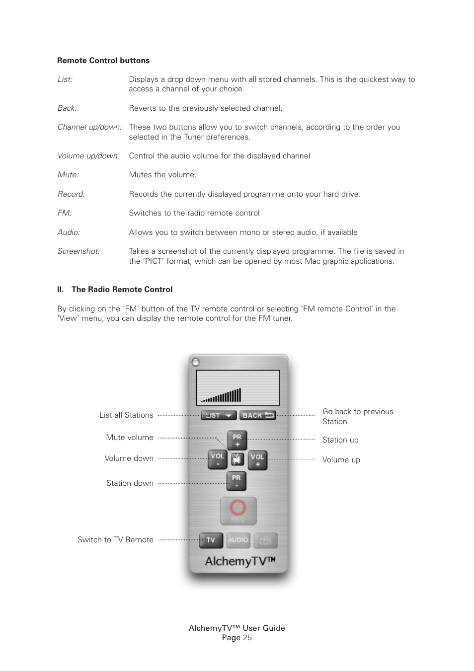 Miglia Technology Alchemy TV User Manual | Page 27 / 34