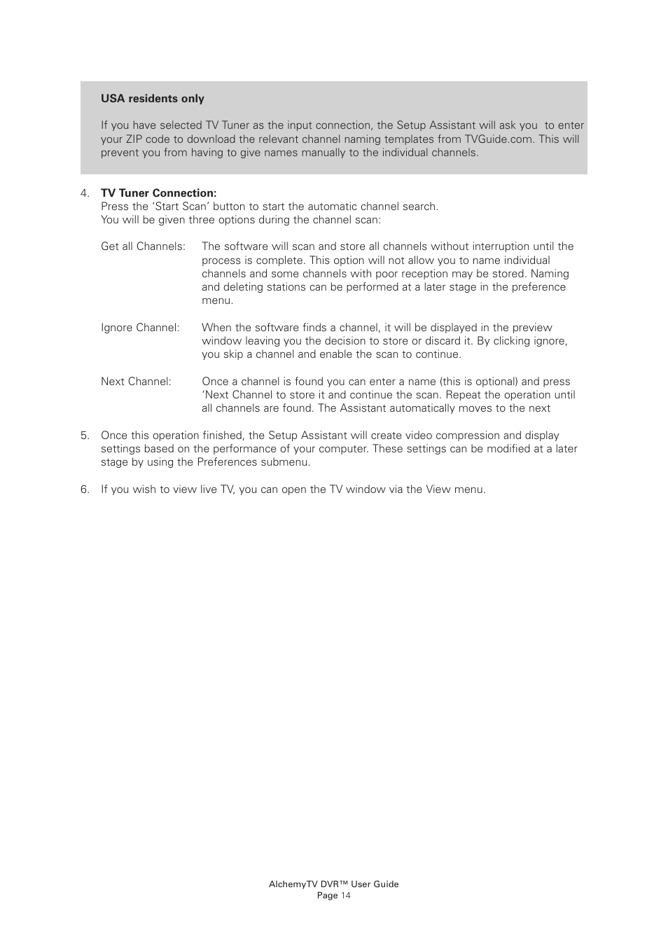 Miglia Technology AlchemyTV DVR User Manual | Page 16 / 55