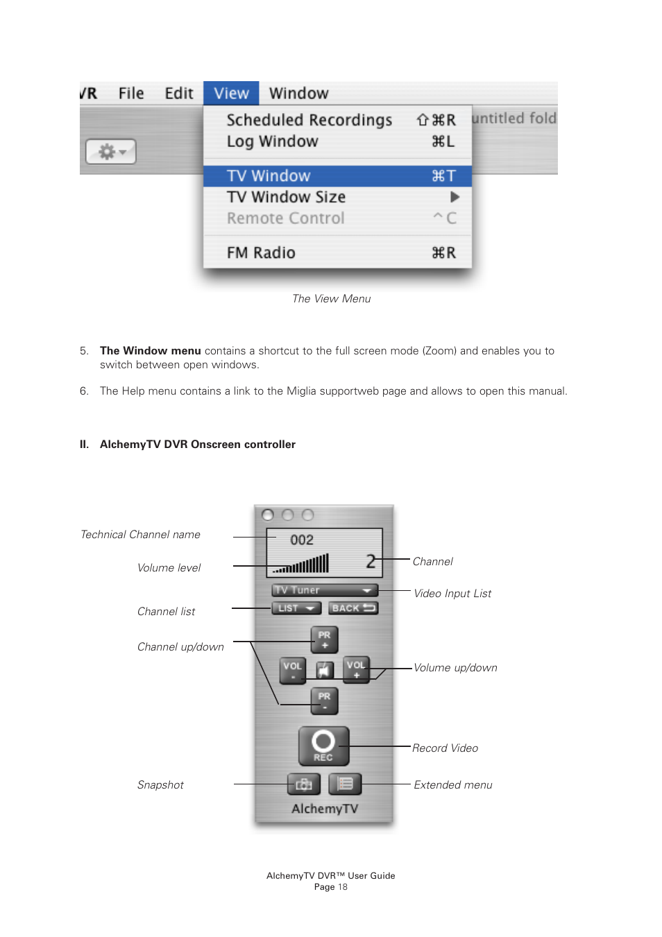 Miglia Technology AlchemyTV DVR User Manual | Page 20 / 55