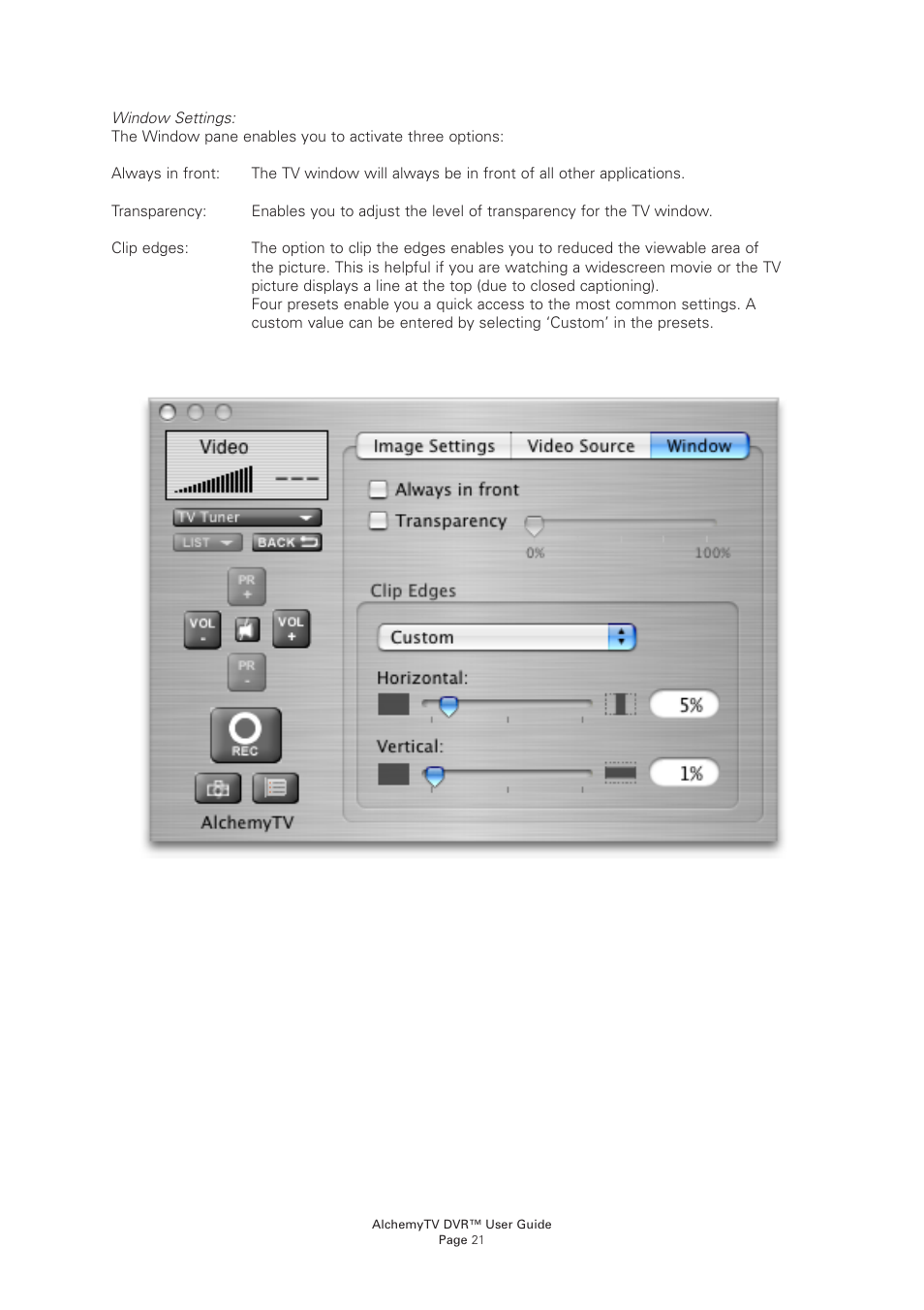 Miglia Technology AlchemyTV DVR User Manual | Page 23 / 55