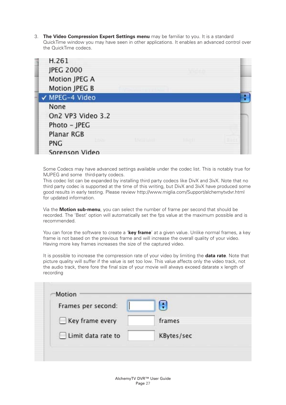 Miglia Technology AlchemyTV DVR User Manual | Page 29 / 55