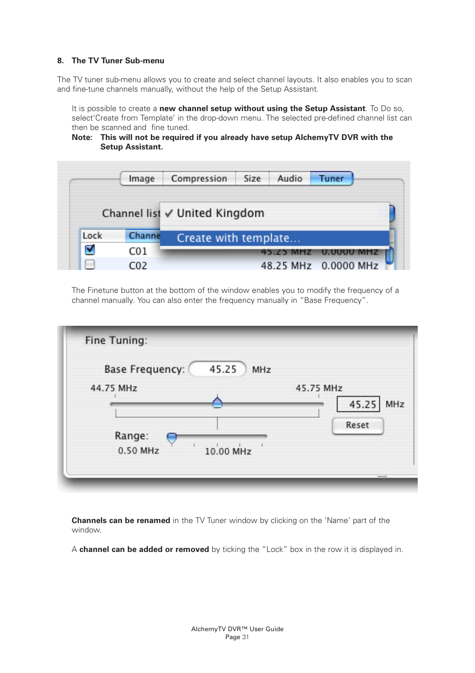 Miglia Technology AlchemyTV DVR User Manual | Page 33 / 55