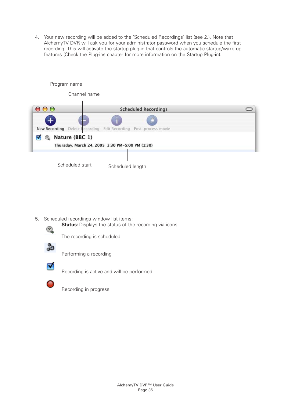 Miglia Technology AlchemyTV DVR User Manual | Page 38 / 55