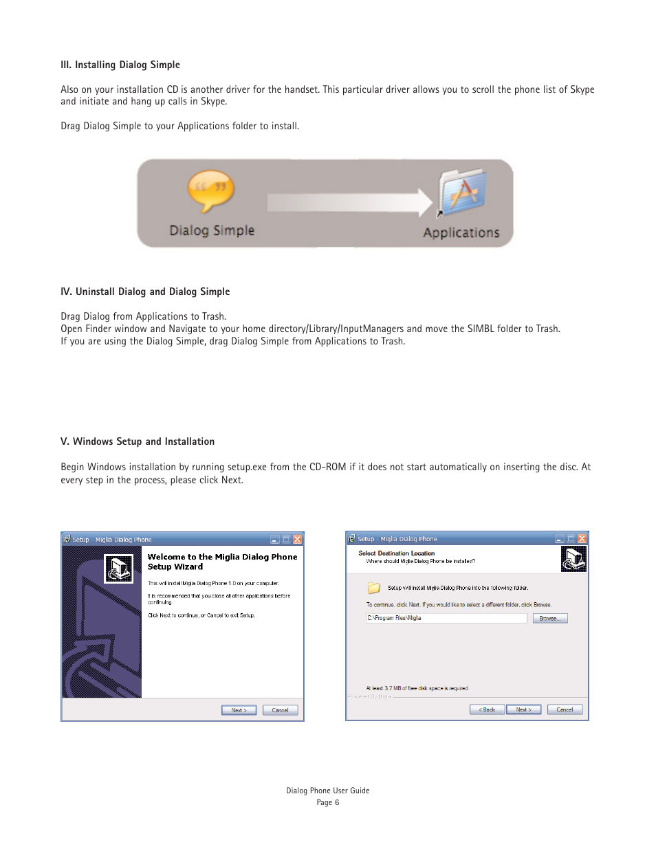 Miglia Technology Dialog Phone User Manual | Page 8 / 22