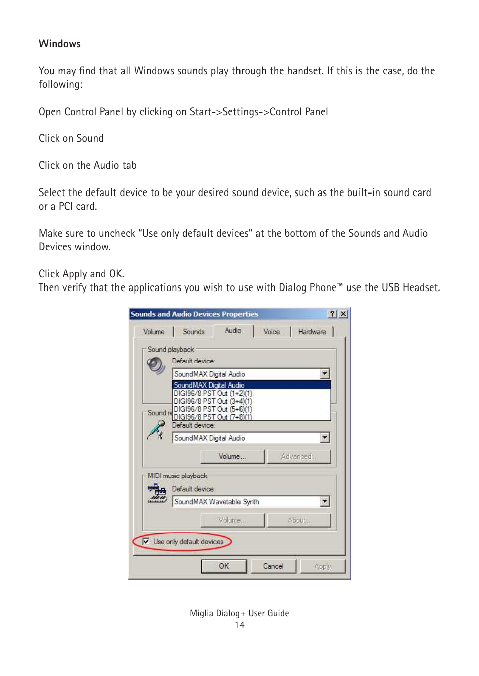 Miglia Technology Dialog Plus Cordless Phone User Manual | Page 14 / 26