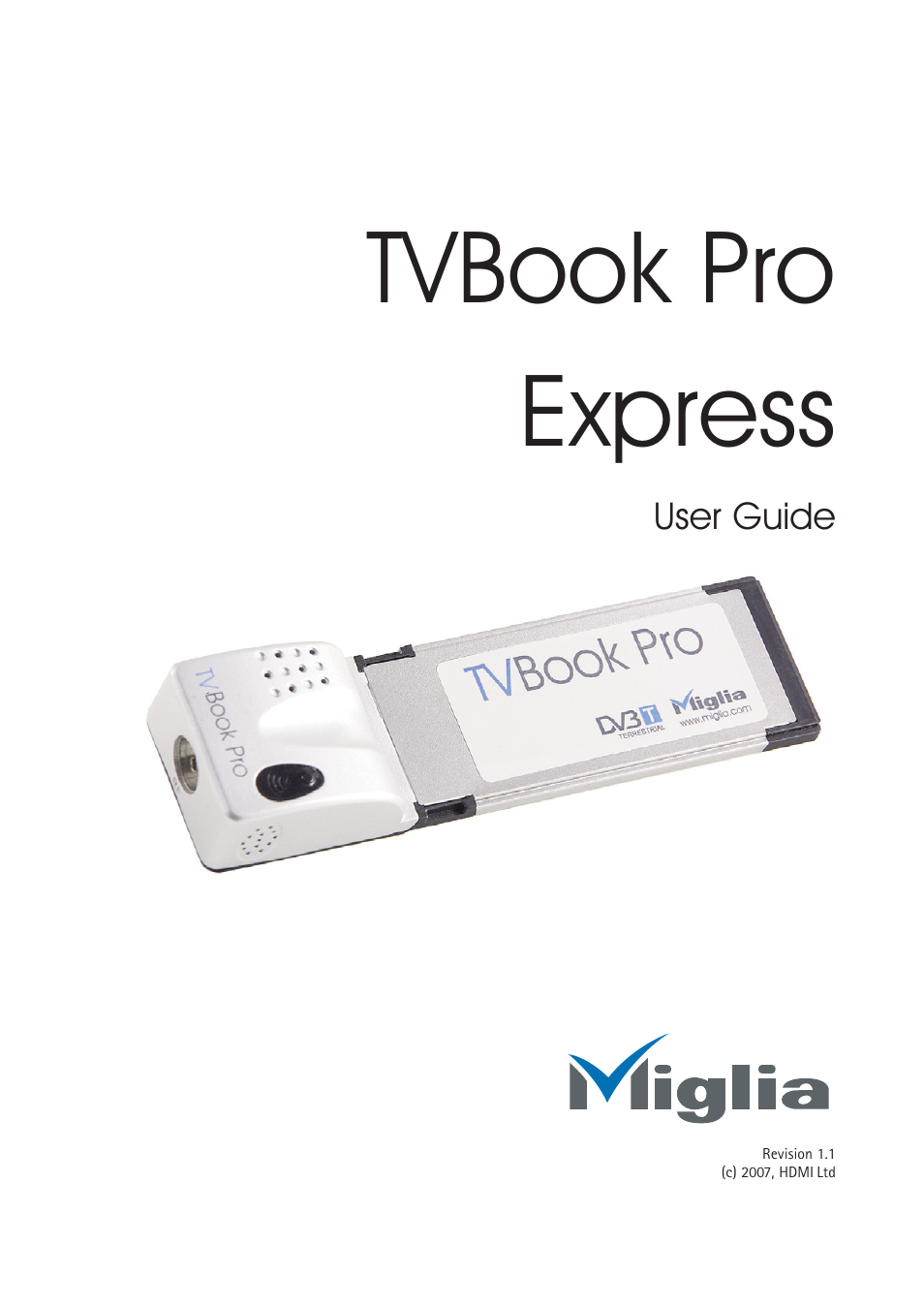 Miglia Technology TV Tuner Adapter User Manual | 10 pages