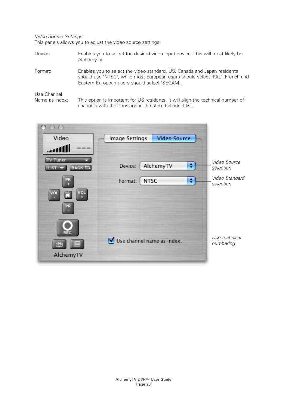 Miglia Technology AlchemyTV User Manual | Page 22 / 56