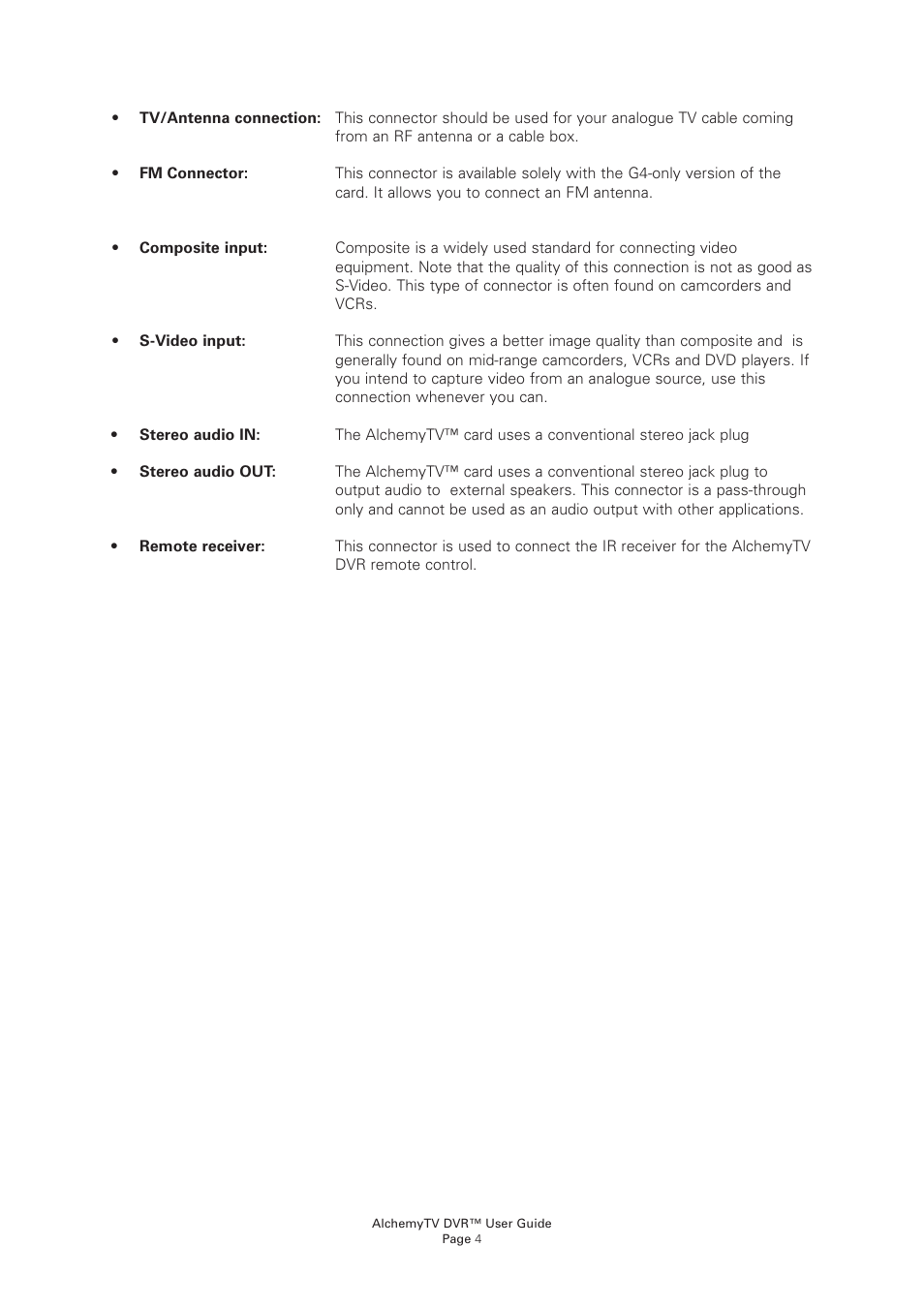 Miglia Technology AlchemyTV User Manual | Page 6 / 56