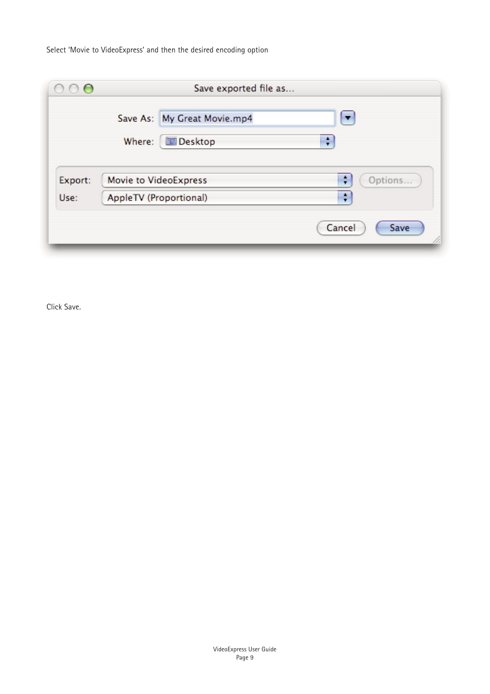 Miglia Technology VideoExpress Converter User Manual | Page 11 / 12