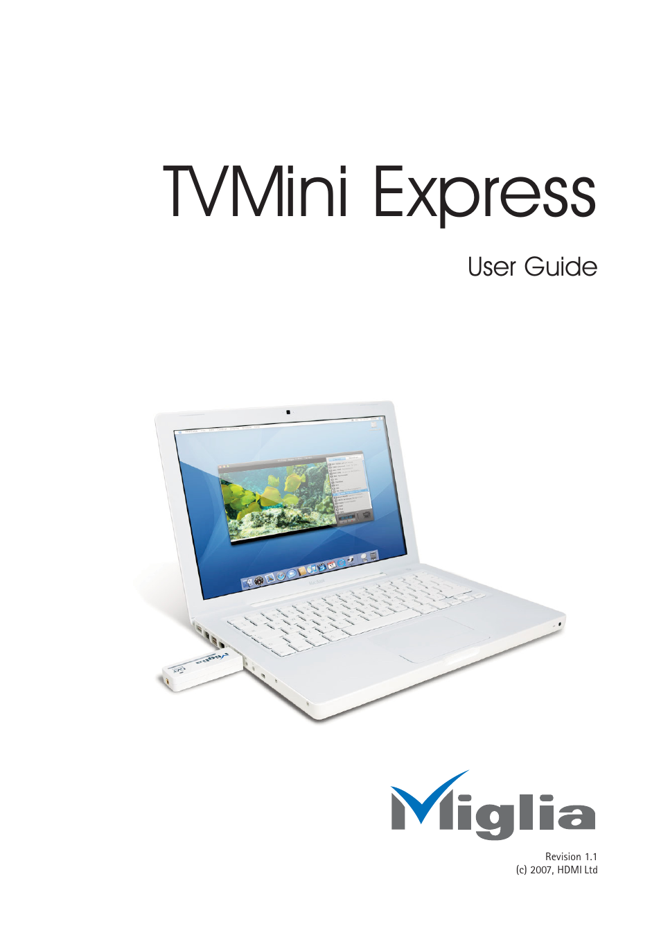 Miglia Technology TVMini Express Adapter User Manual | 10 pages