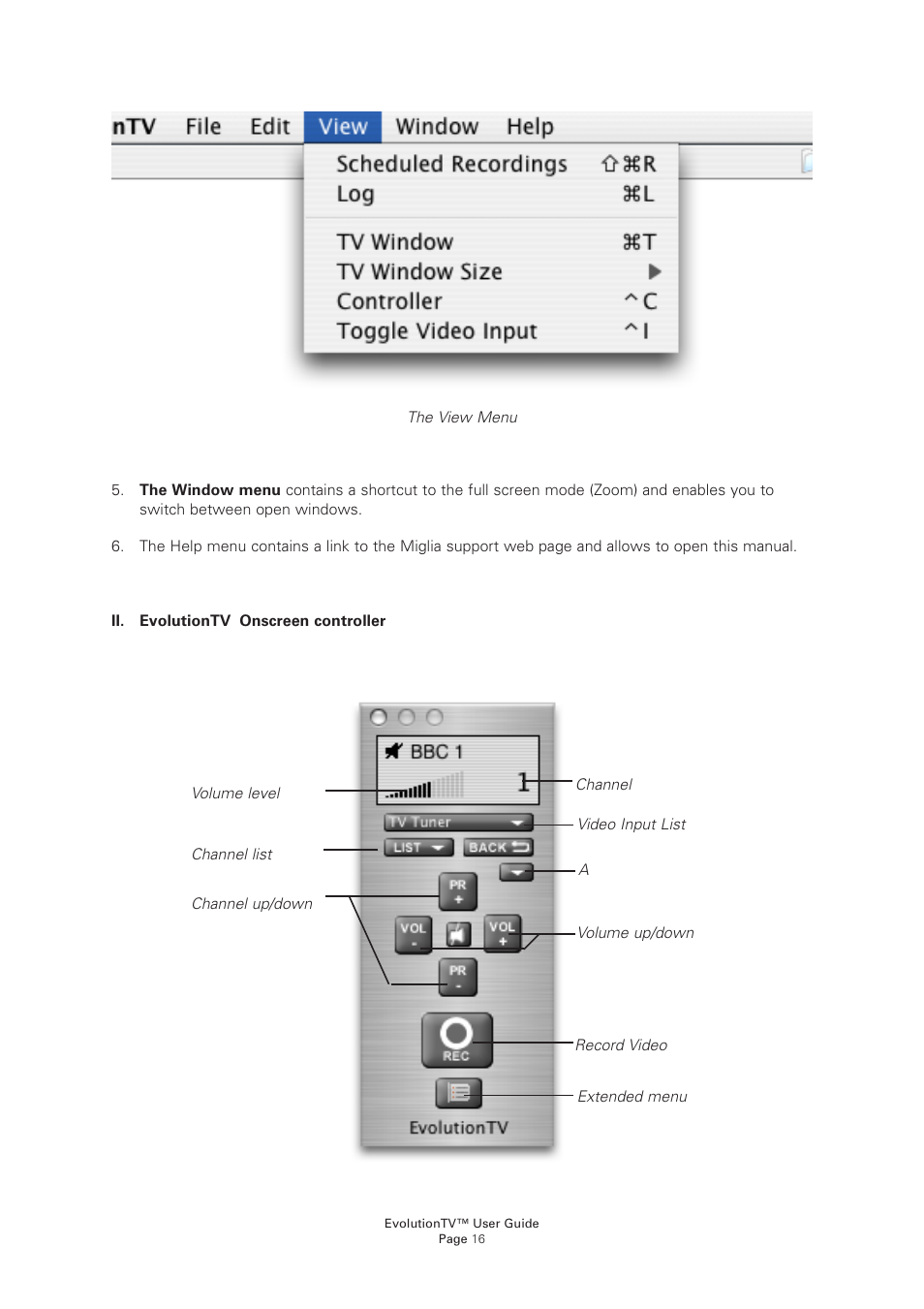 Miglia Technology EvolutionTV User Manual | Page 18 / 47