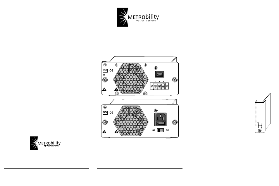 METRObility Optical Systems ACPS-17HS User Manual | 2 pages