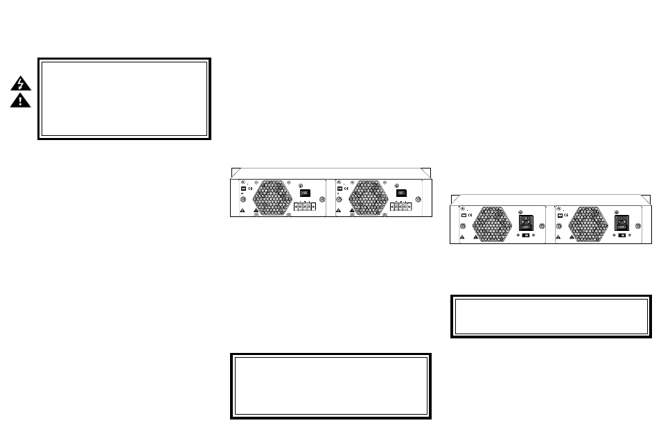 Installing the power supply, Applying power, Replacing the power supply | Product service, Made in usa | METRObility Optical Systems ACPS-17HS User Manual | Page 2 / 2