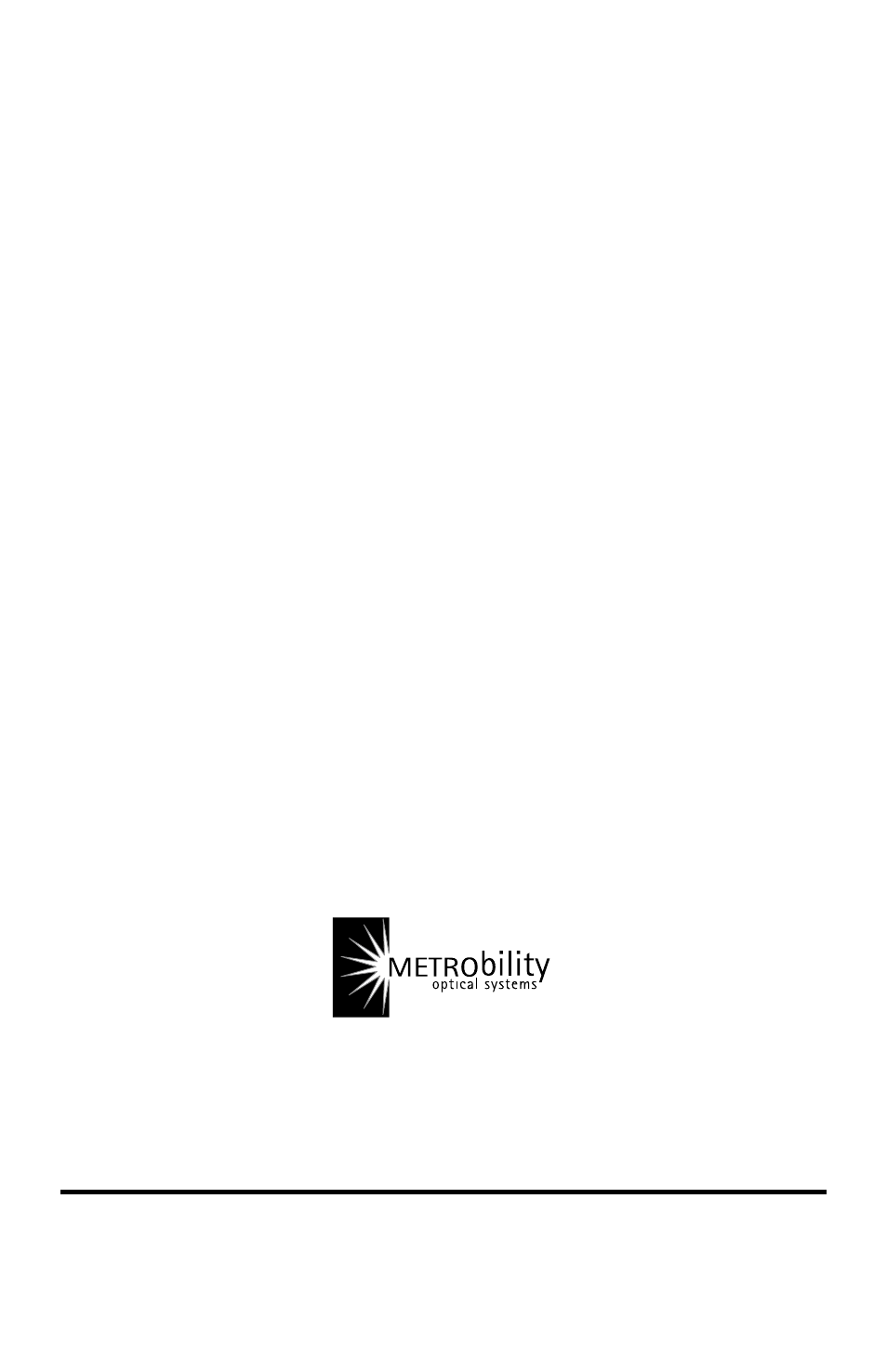 METRObility Optical Systems 8124-01-M User Manual | Page 132 / 132