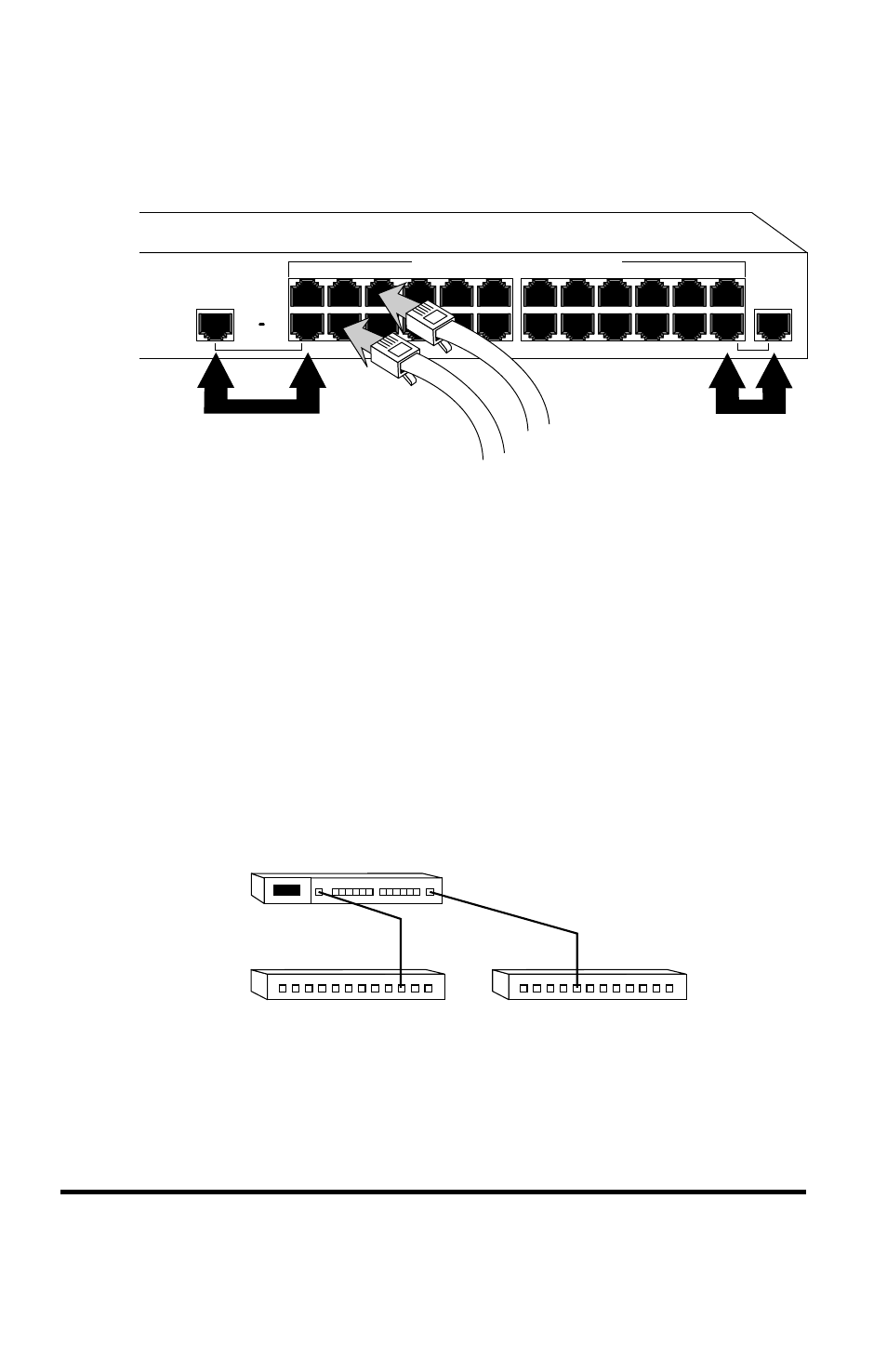 Connecting devices, Connecting ethernet hubs, Centurystack 81xx | METRObility Optical Systems 8124-01-M User Manual | Page 20 / 132