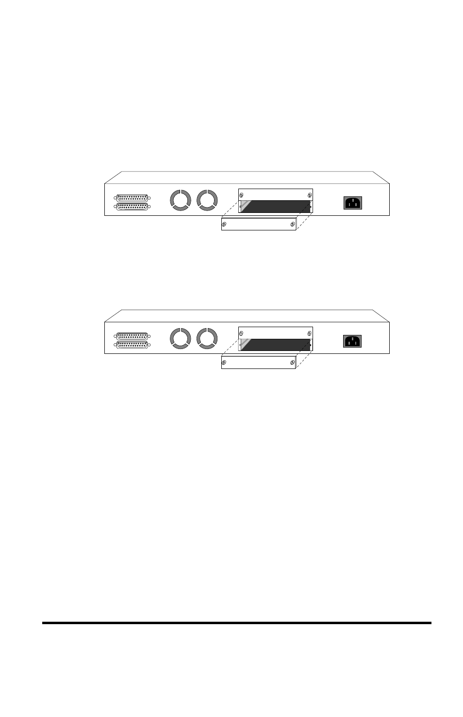 Removing the blank module panel, Insert the module | METRObility Optical Systems 8124-01-M User Manual | Page 25 / 132