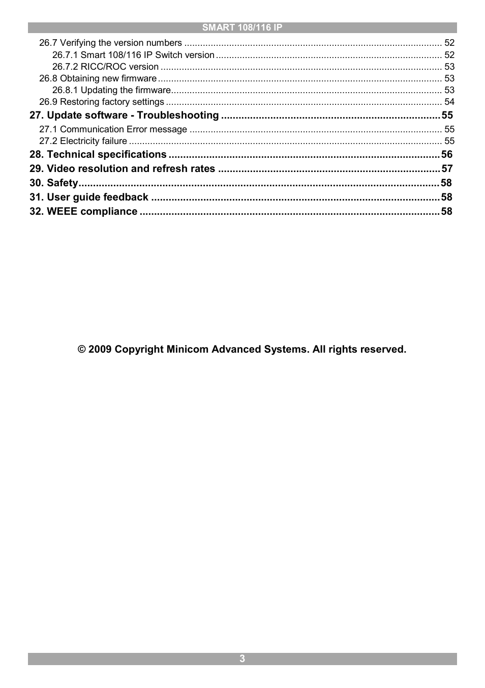 Minicom Advanced Systems Minicom Smart 116 IP User Manual | Page 4 / 62