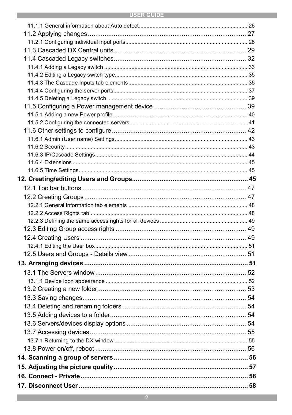 Minicom Advanced Systems DX System User Manual | Page 3 / 72