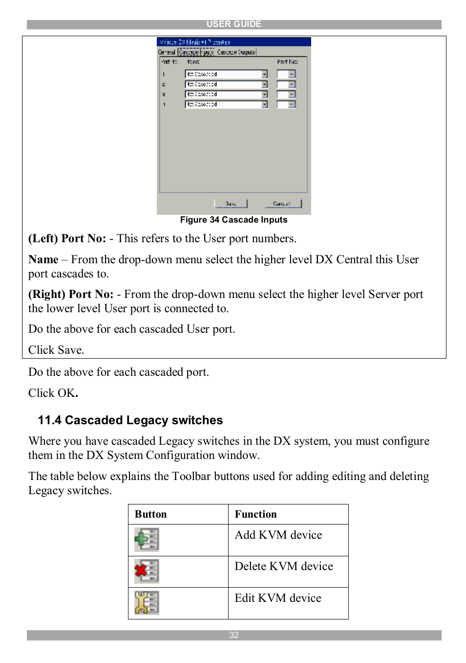 4 cascaded legacy switches | Minicom Advanced Systems DX System User Manual | Page 33 / 72