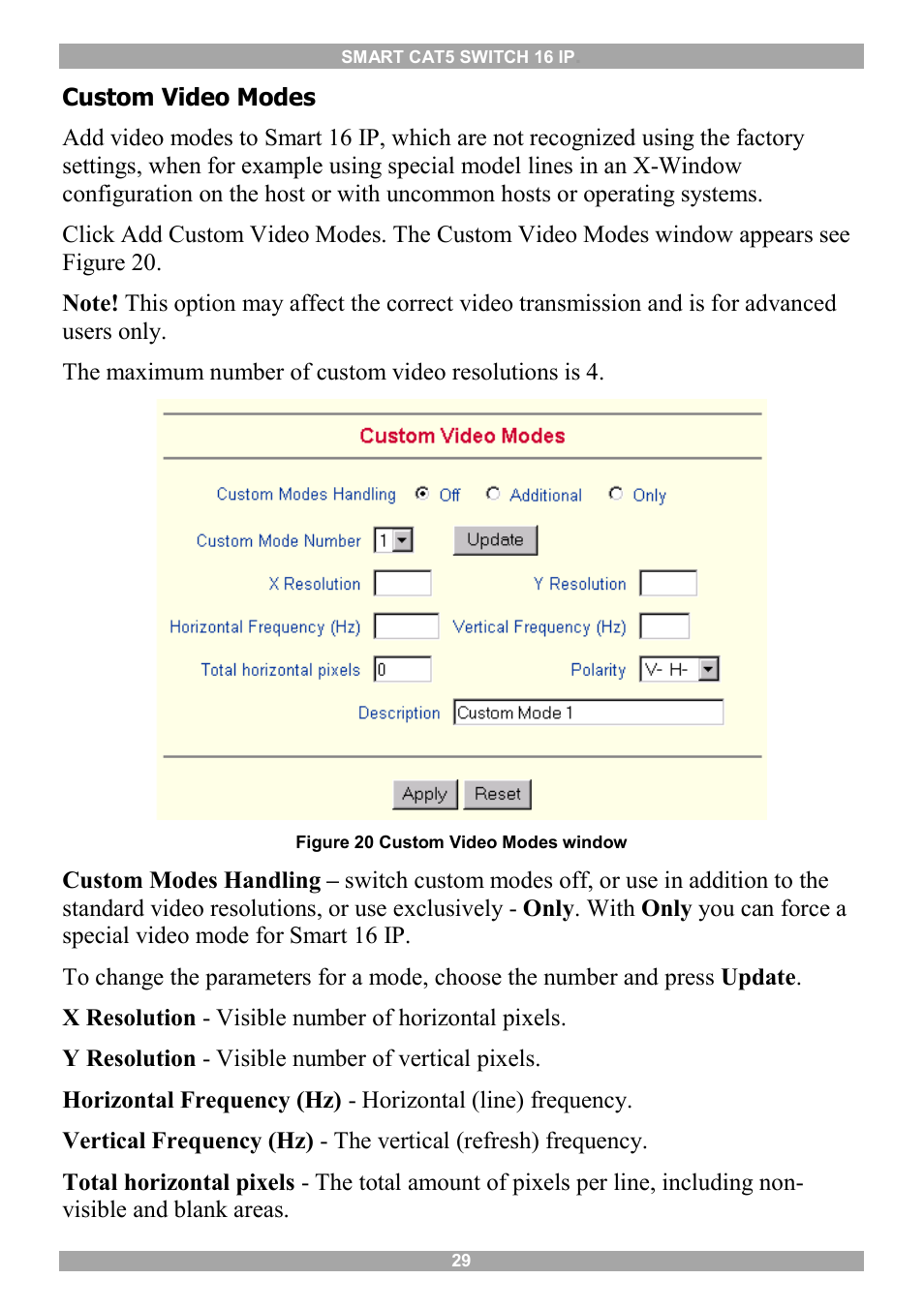 Minicom Advanced Systems 5UM20114 User Manual | Page 30 / 87
