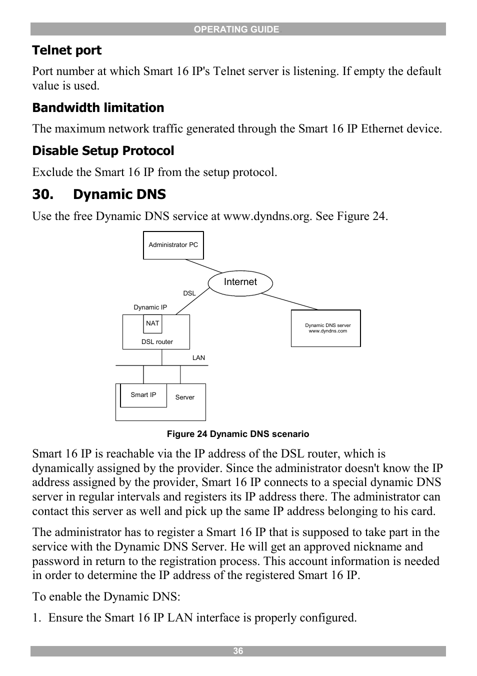 Dynamic dns, Serial port settings | Minicom Advanced Systems 5UM20114 User Manual | Page 37 / 87