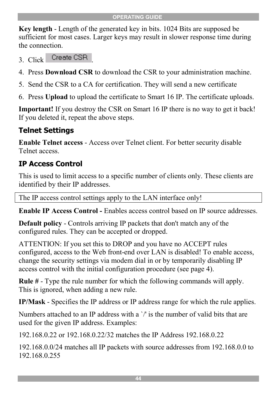 Minicom Advanced Systems 5UM20114 User Manual | Page 45 / 87