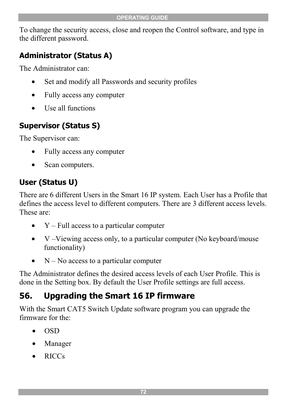 Upgrading the smart 16 ip firmware | Minicom Advanced Systems 5UM20114 User Manual | Page 73 / 87