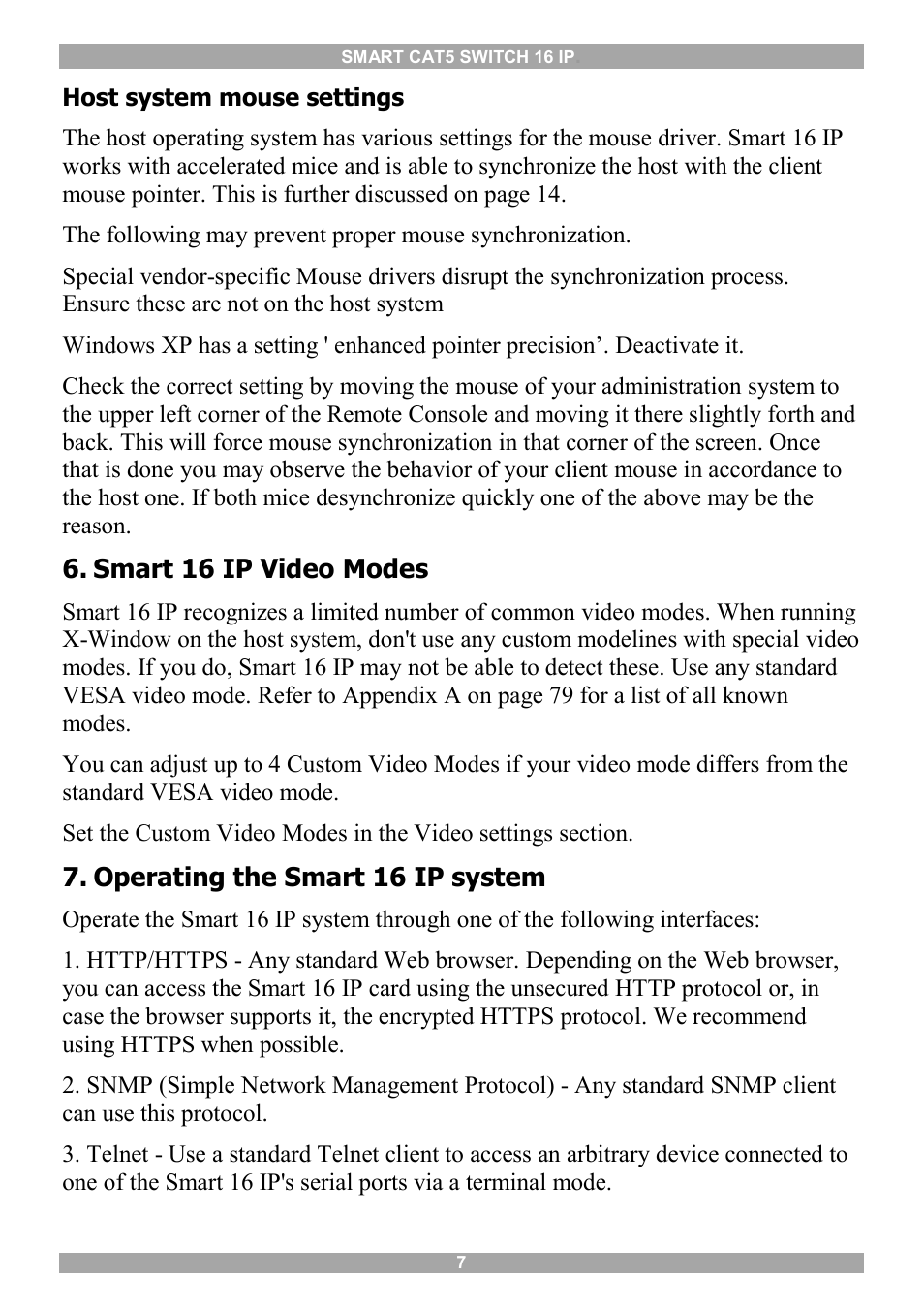 Smart 16 ip video modes, Operating the smart 16 ip system, Logging in | Minicom Advanced Systems 5UM20114 User Manual | Page 8 / 87