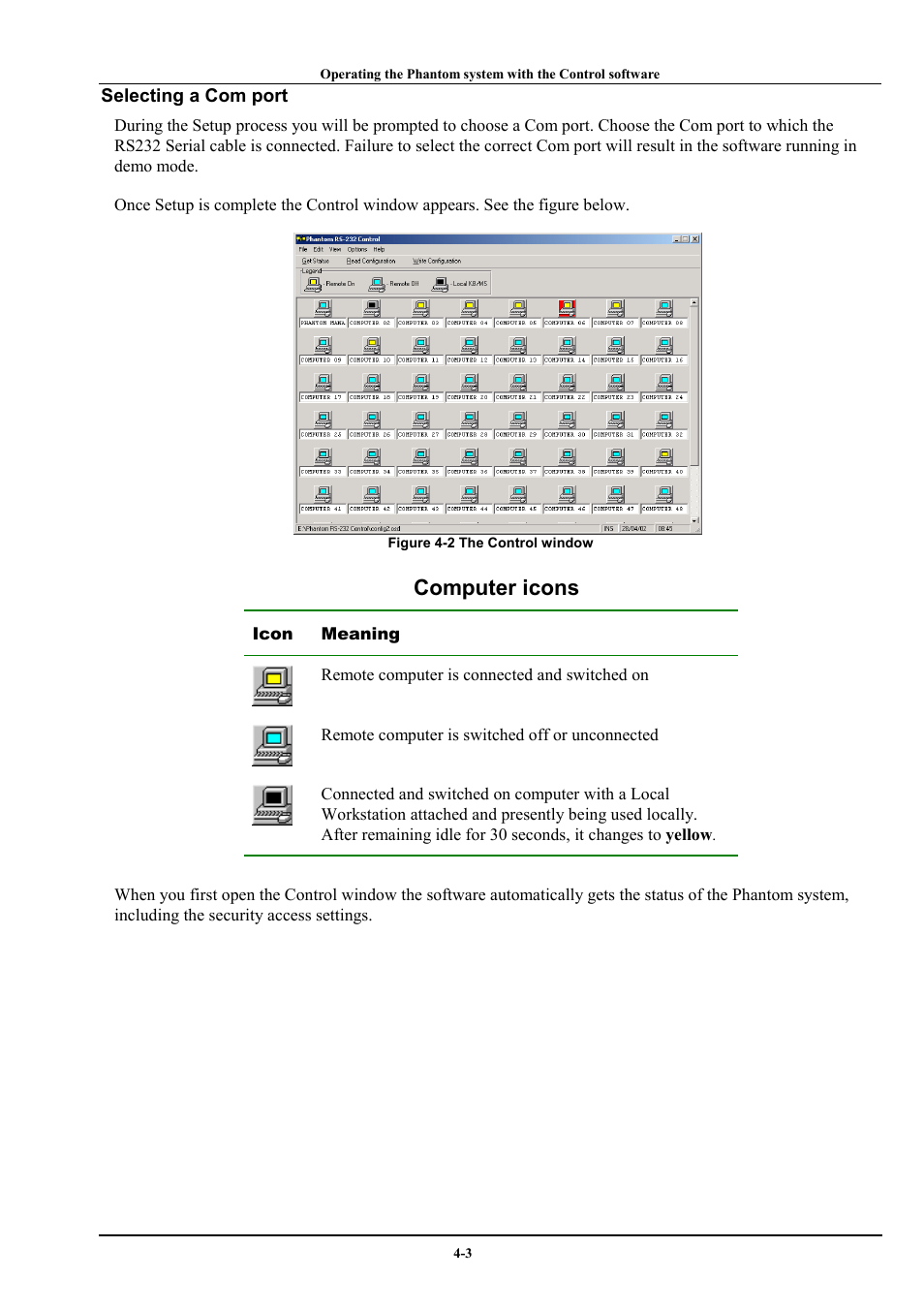 Computer icons | Minicom Advanced Systems Minicom Supervisor Phantom User Manual | Page 23 / 41