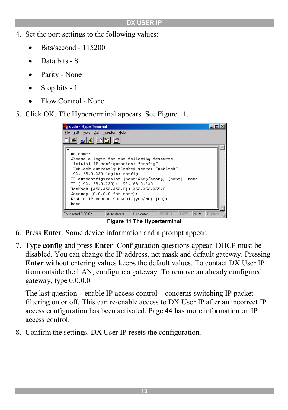 Minicom Advanced Systems DX User IP User Manual | Page 14 / 72