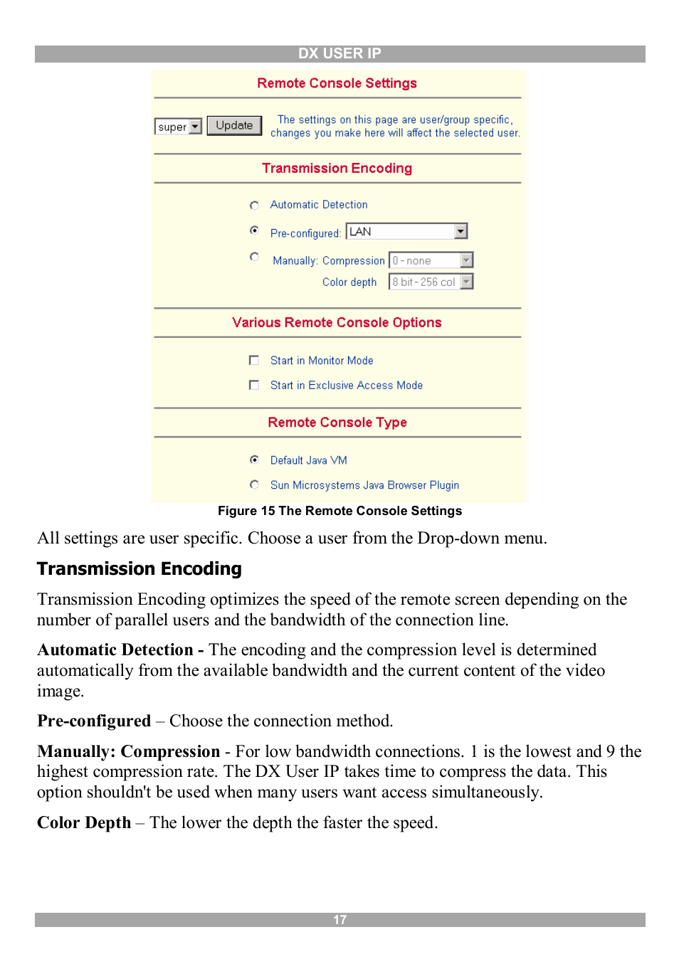 Minicom Advanced Systems DX User IP User Manual | Page 18 / 72
